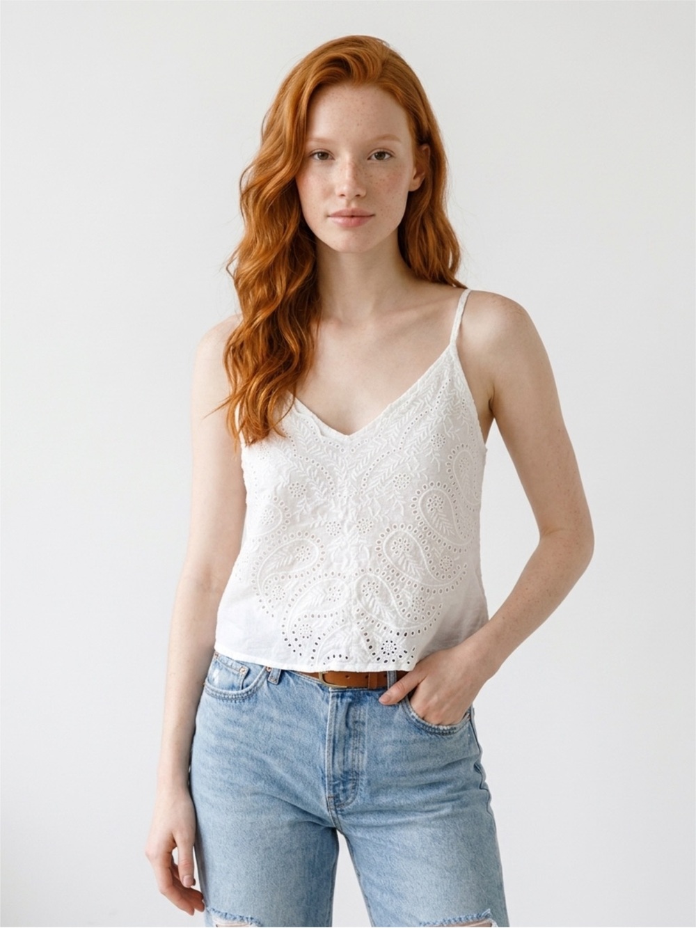 White Lacy Camisole